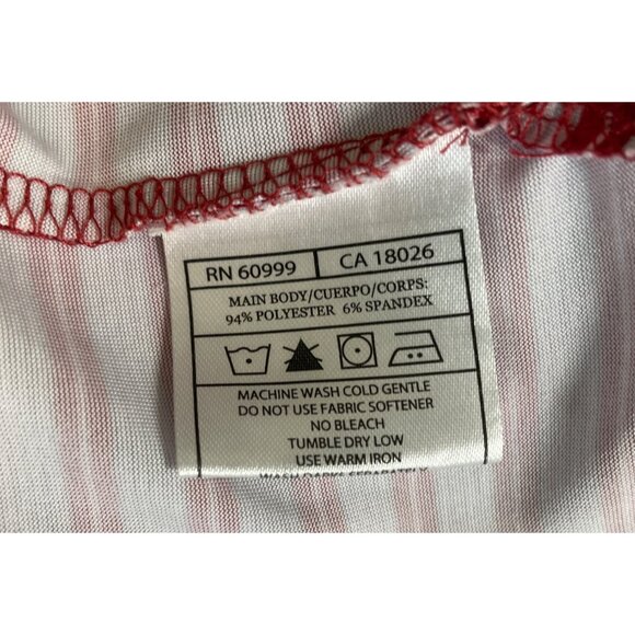 Antigua Ohio State Buckeyes Mens Size 2XL Red Turn Stripe Short Sleeve Polo OSU - Picture 8 of 9